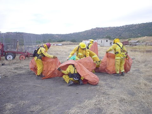 Deploying Fire Shelters
