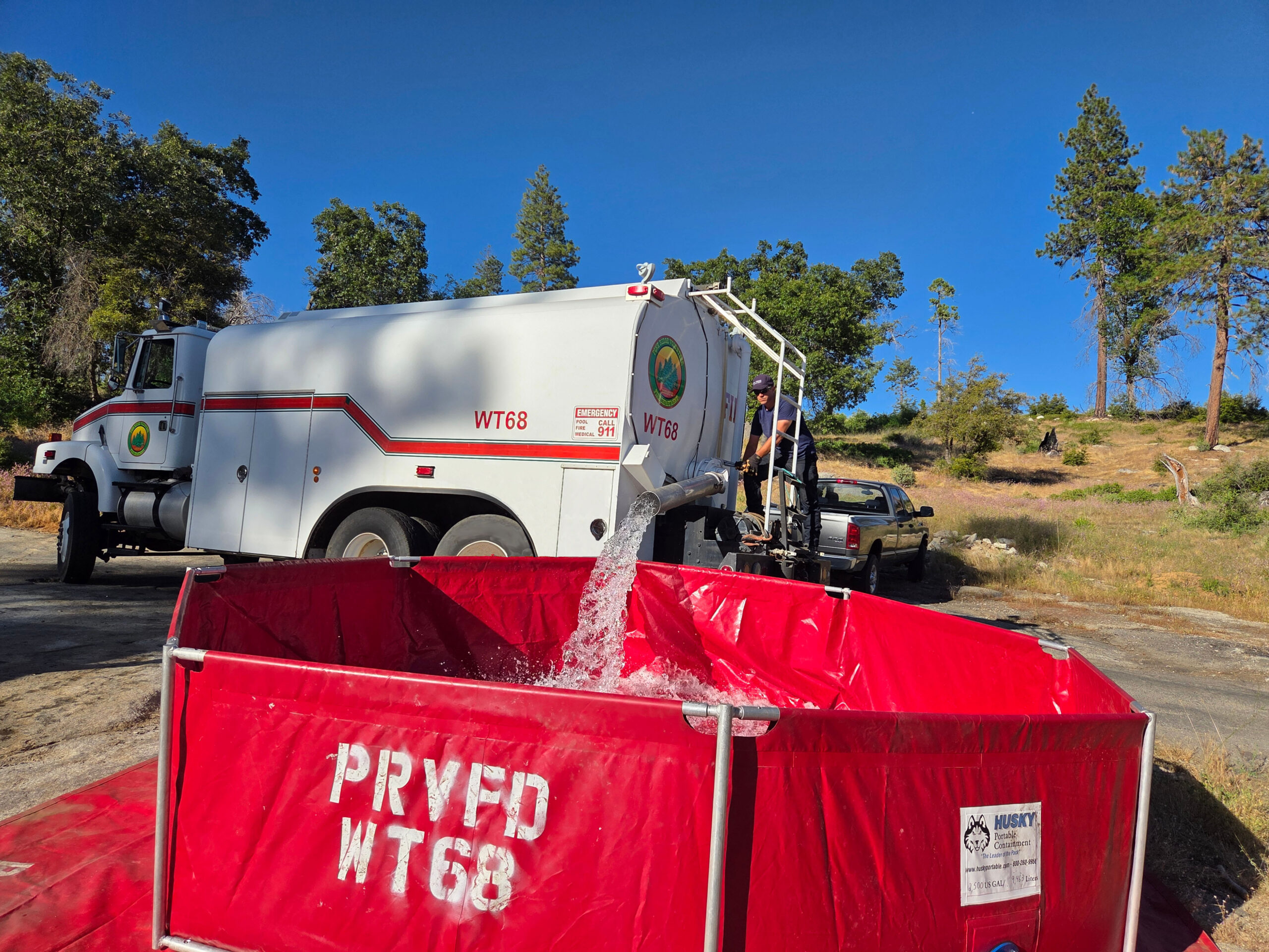 Water Tender on Job